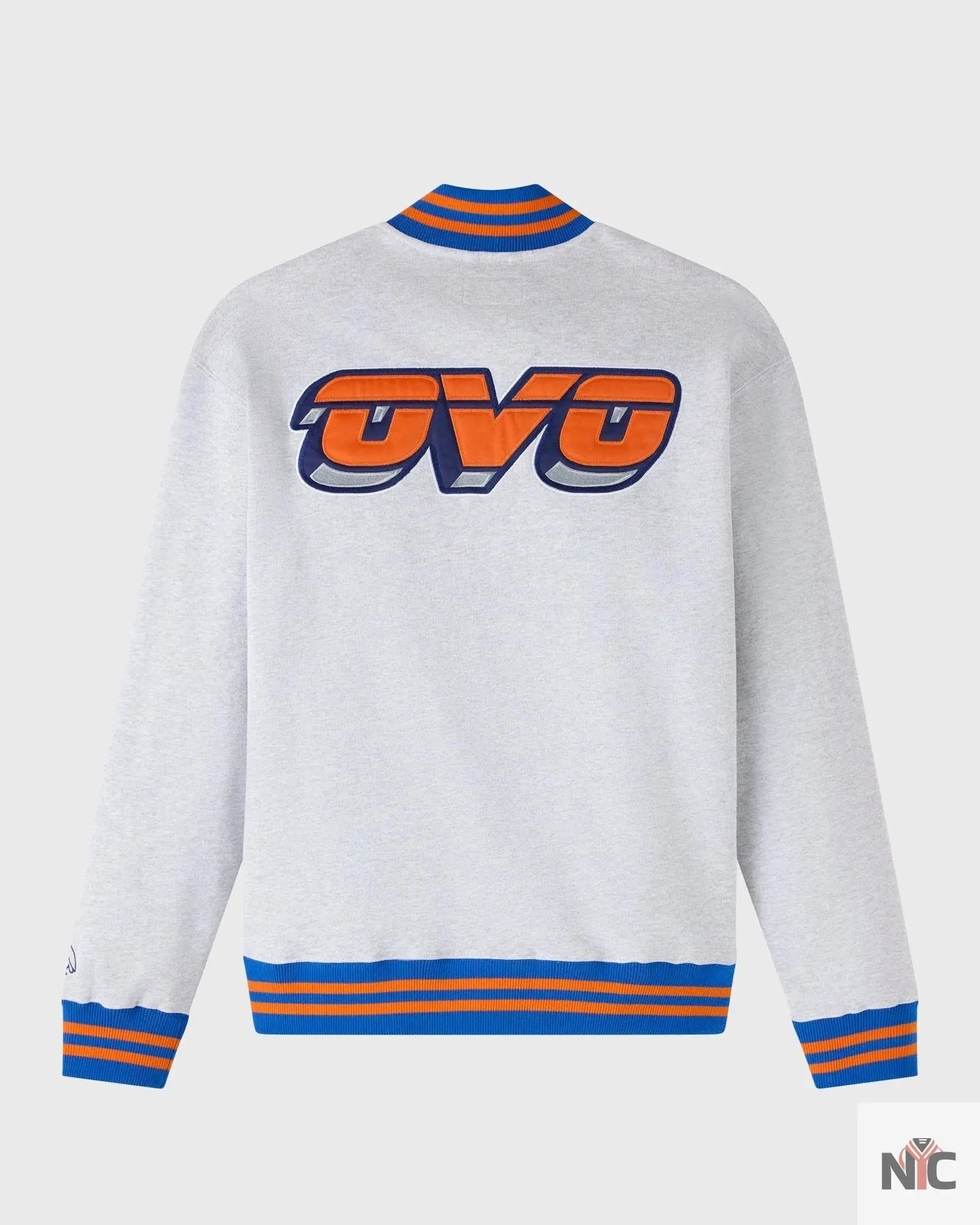 OVO X NBA New York Knicks Quarter-zip Mockneck Sweatshirt Clanton Jacket
