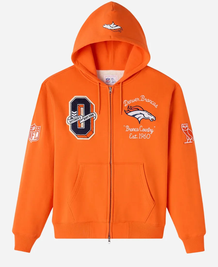 OVO Denver Broncos Waffle Lined Hoodie WorthVee