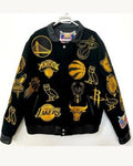 OVO NBA Jeff Hamilton Team Icons Wool Jacket