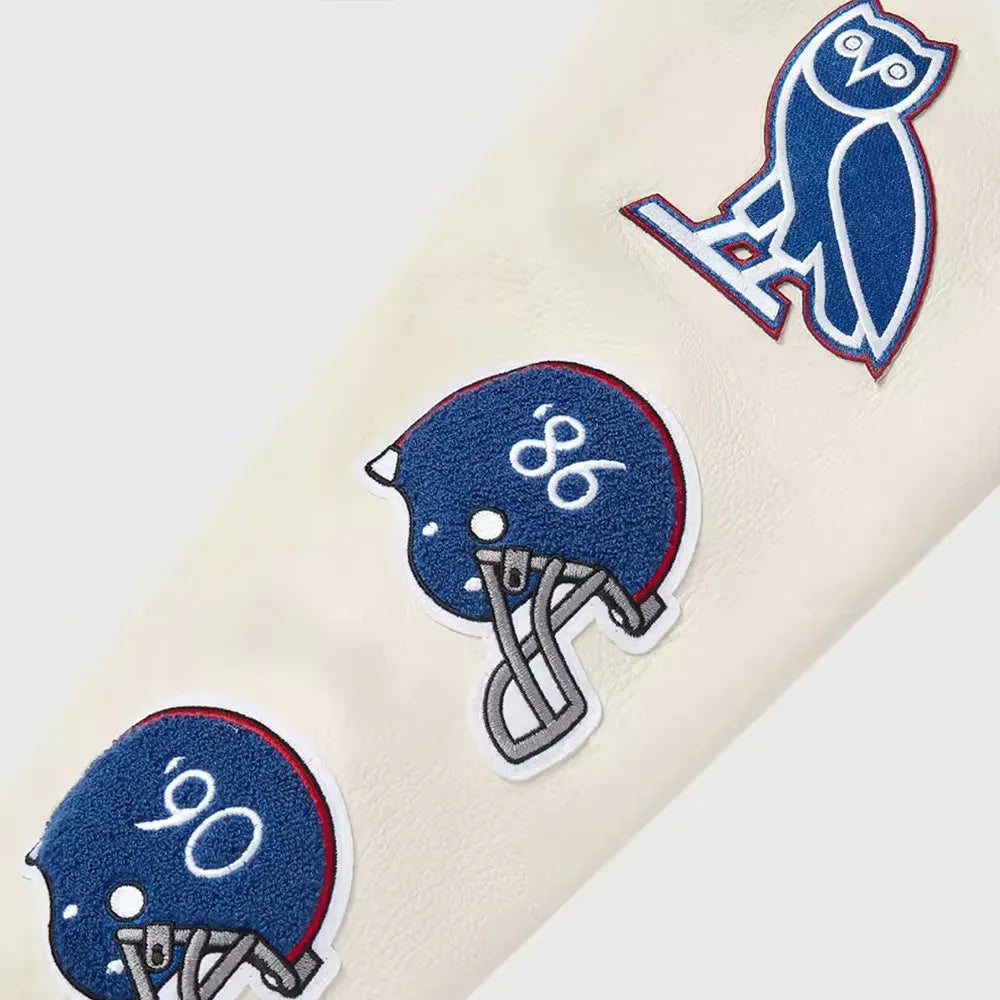 OVO X NFL New York Giants Varsity Jacket