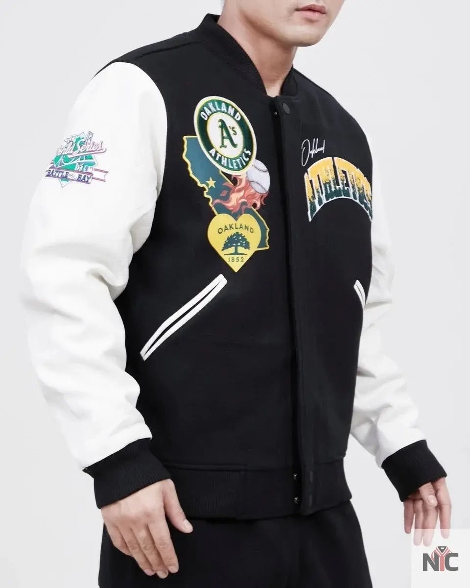 Oakland Athletics Home Town Wool Varsity Jacket Clanton Jacket