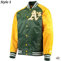 Oakland Athletics Lead Off Varsity Satin Jacket Clanton Jacket