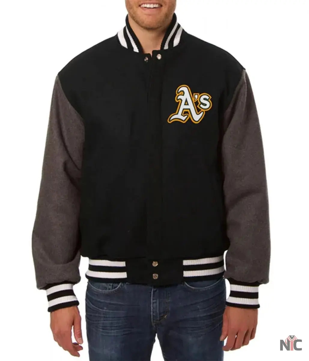 Oakland Athletics Letterman Wool Jacket Clanton Jacket