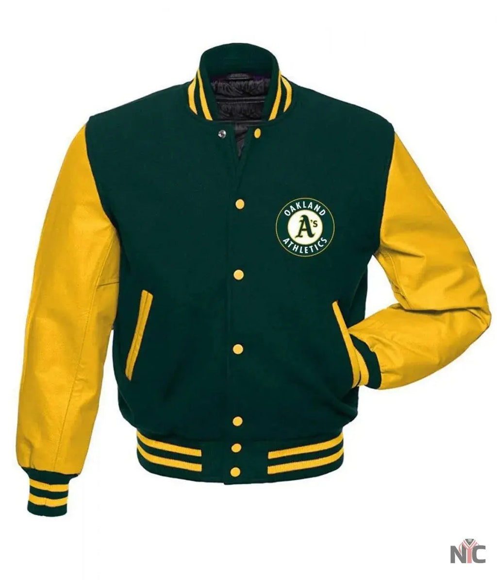 Oakland Athletics MLB Letterman Jacket Clanton Jacket