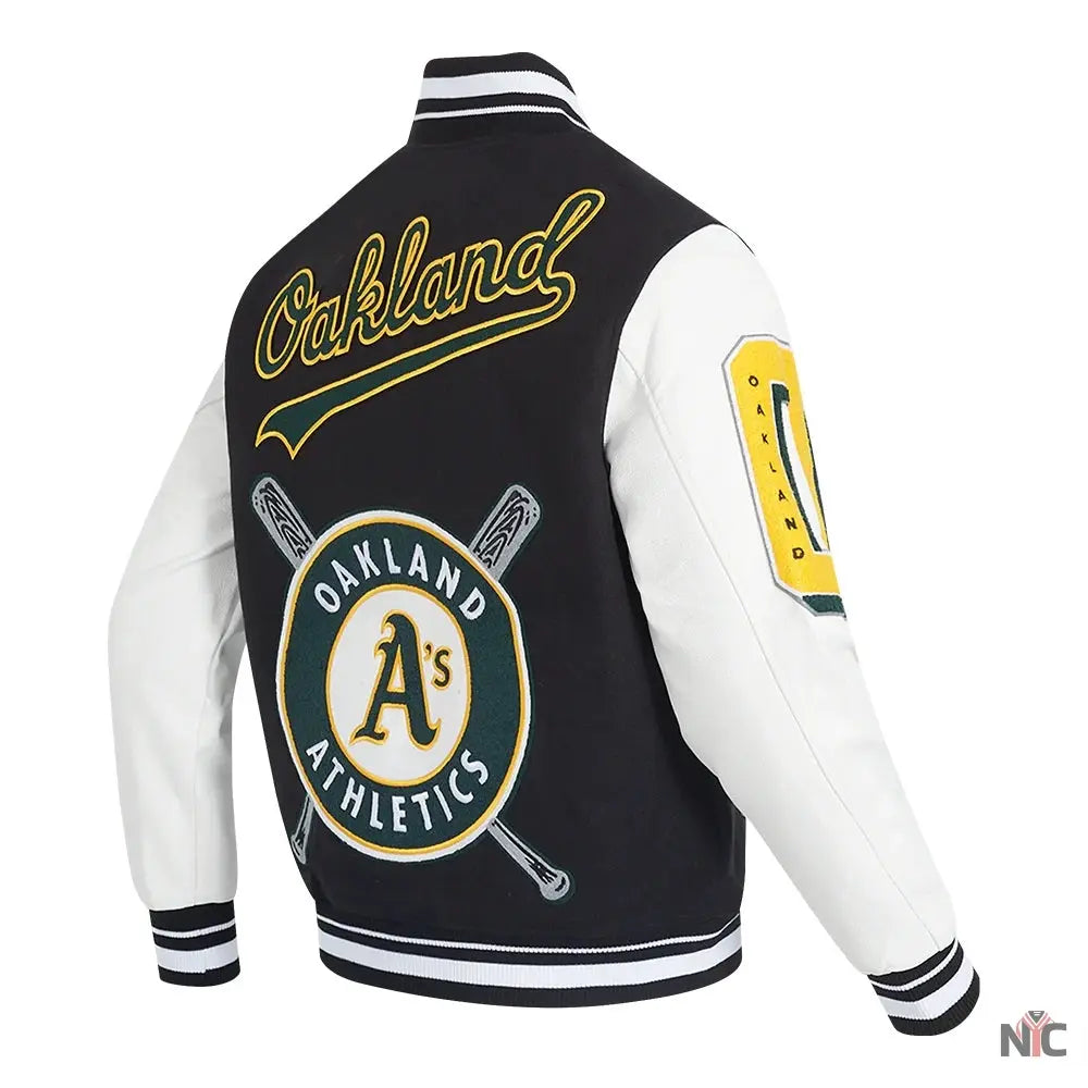 Oakland Athletics Mashup Varsity Jacket Clanton Jacket