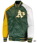 Oakland Athletics Reliever Satin Varsity Jacket Clanton Jacket