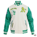 Oakland Athletics Retro Classic Rib Wool Varsity Jacket Clanton Jacket