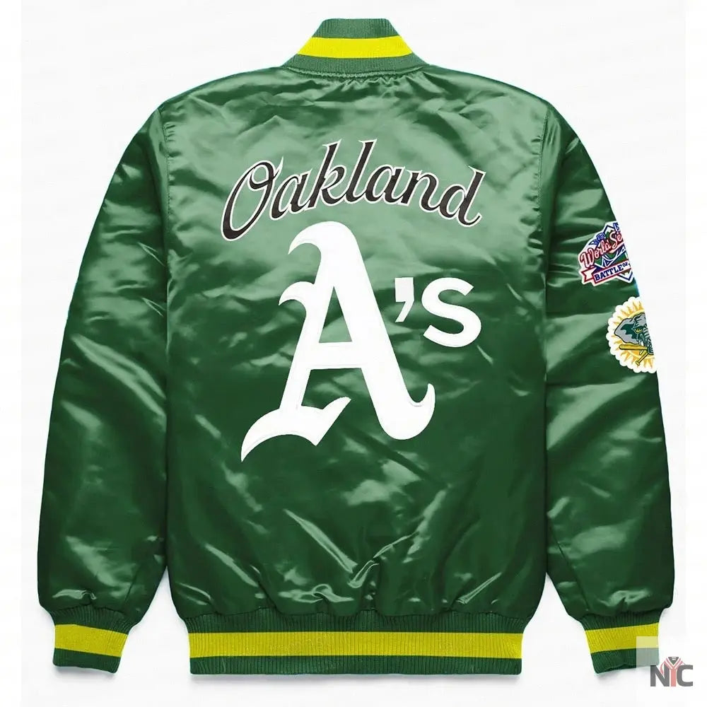 Oakland Athletics World Series Green Jacket Clanton Jacket