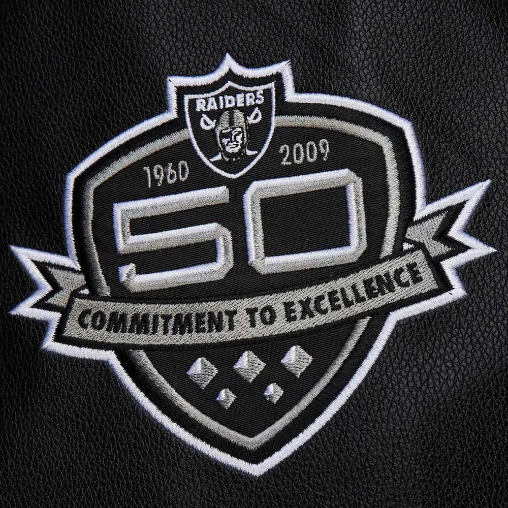 Oakland Raiders Varsity Black Wool Jacket WorthVee