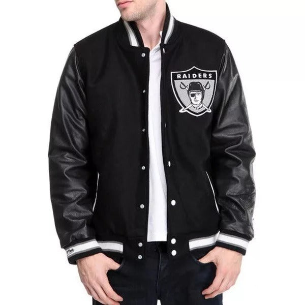 Oakland Raiders Letterman Varsity Jacket WorthVee