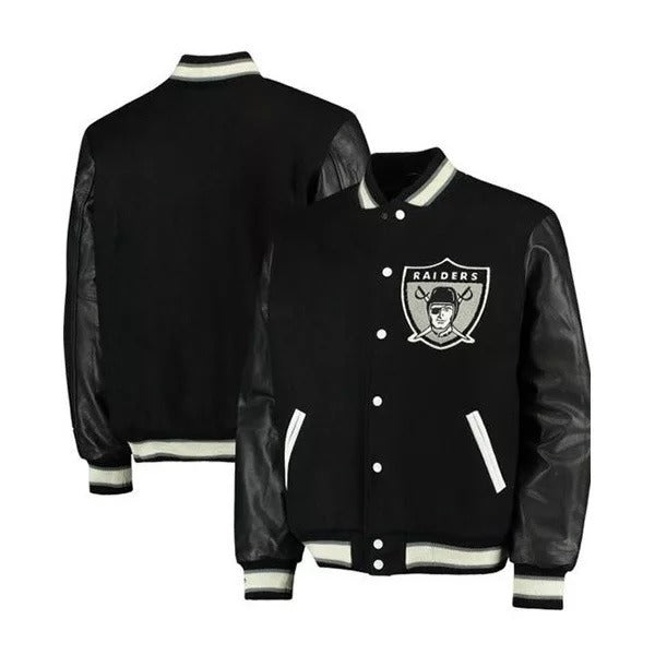 Oakland Raiders Letterman Varsity Jacket WorthVee