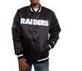 Oakland Raiders Satin Black and White Jacket WorthVee