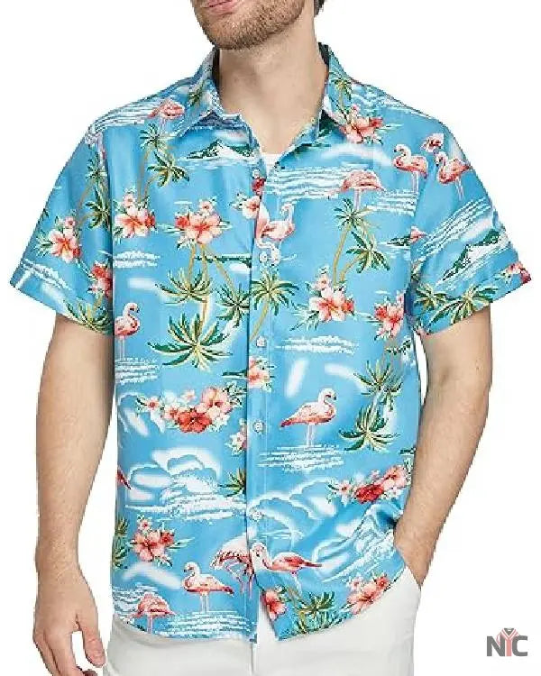 Ocean Front Property Hunt Flamingo Shirt Clanton Jacket