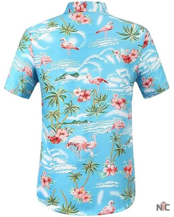 Ocean Front Property Hunt Flamingo Shirt Clanton Jacket