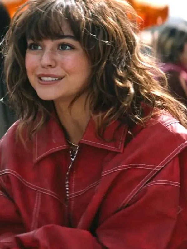 Off Campus Allie Hayes Red Bomber Jacket WorthVee