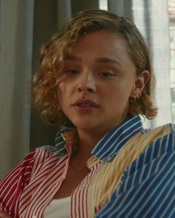 Oh. What. Fun. Chloë Grace Moretz Multicolor Striped Shirt WorthVee