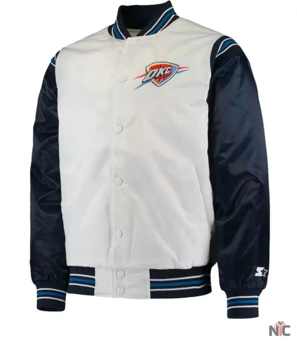 Oklahoma City Thunder Starter Satin Jacket Clanton Jacket