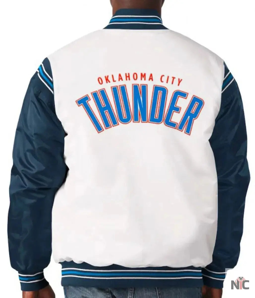Oklahoma City Thunder Starter Satin Jacket Clanton Jacket
