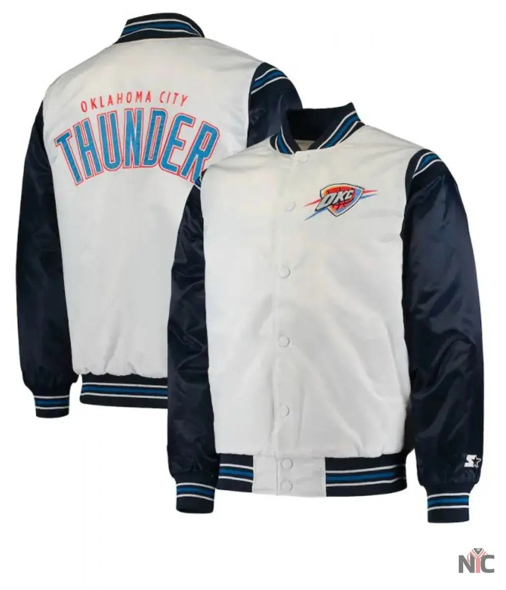 Oklahoma City Thunder Starter Satin Jacket Clanton Jacket