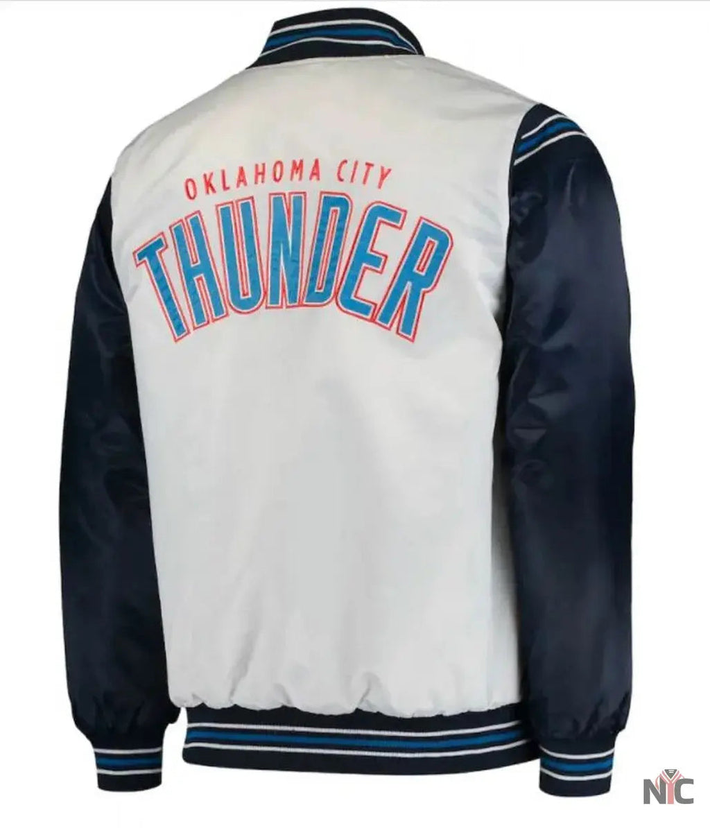 Oklahoma City Thunder Starter Satin Jacket Clanton Jacket