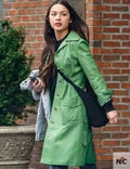Olivia Rodrigo 2023 Green Leather Coat Clanton Jacket