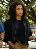Olivia Swann NCIS Sydney SO3 Black Bomber Jacket WorthVee
