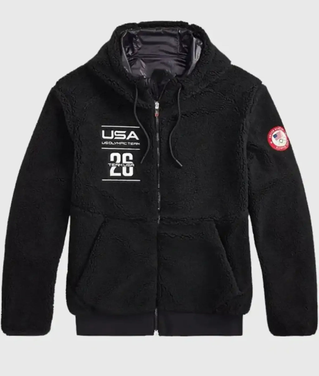 Olympic 2026 Team USA Pile Fleece Full-Zip Hoodie