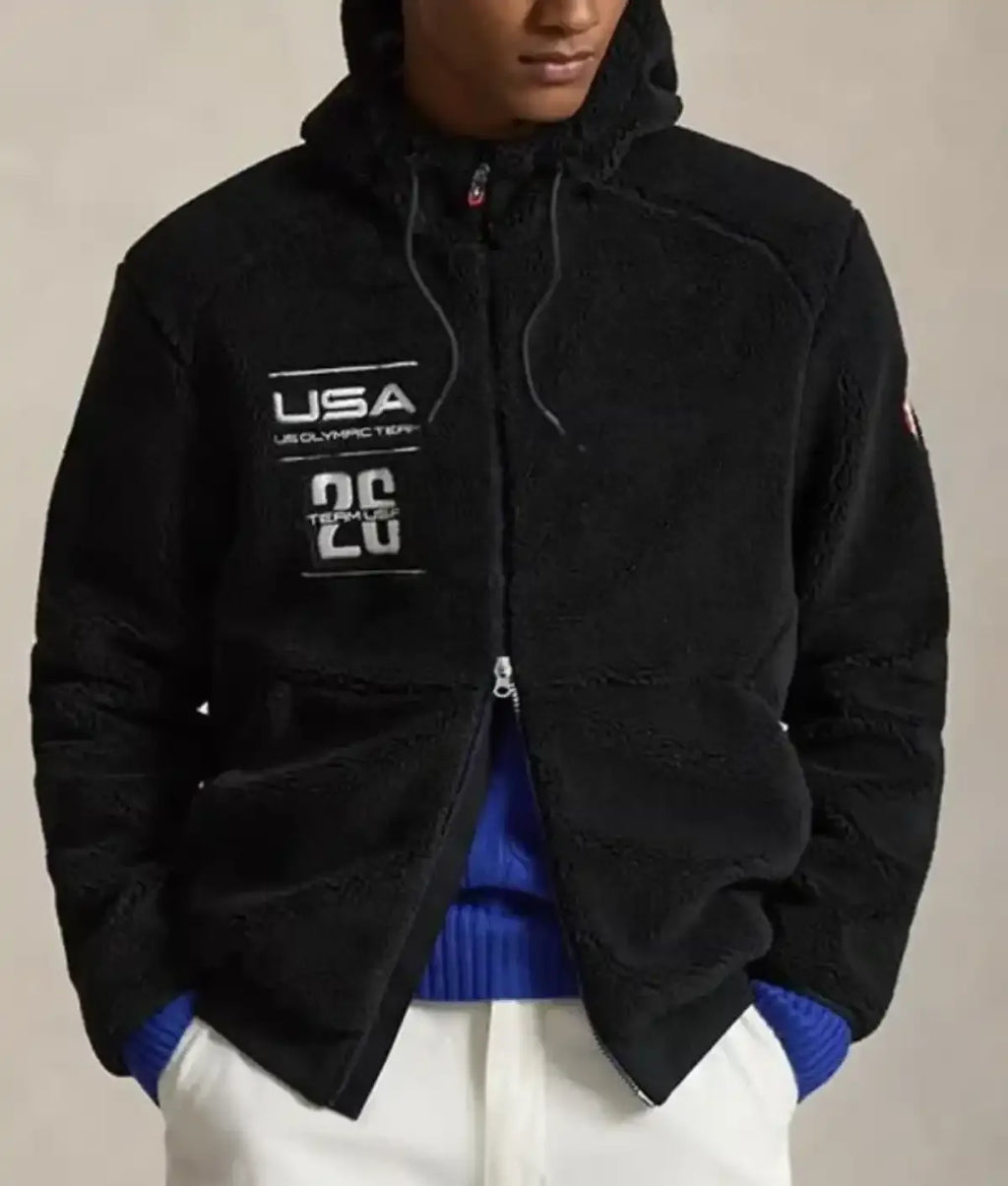 Olympic 2026 Team USA Pile Fleece Full-Zip Hoodie