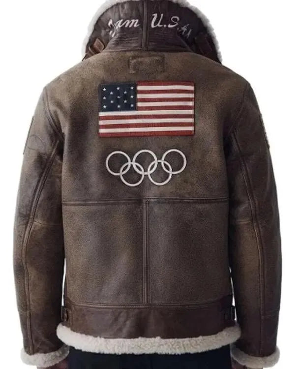 Olympics 2026 Team USA Leather Jacket