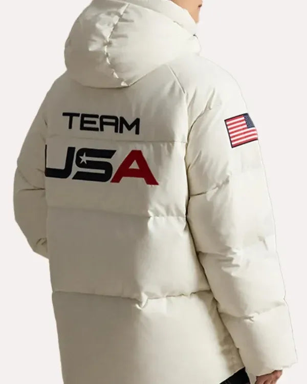 Olympics 2026 Team USA White Flagbearer Jacket