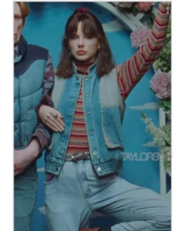 Opalite Music Taylor Swift Two Tone Denim Vest