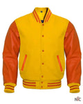 Orange And Yellow Varsity Jacket Clanton Jacket