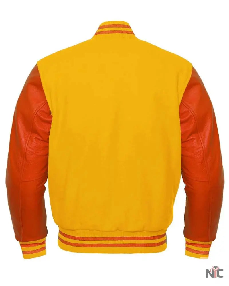 Orange And Yellow Varsity Jacket Clanton Jacket