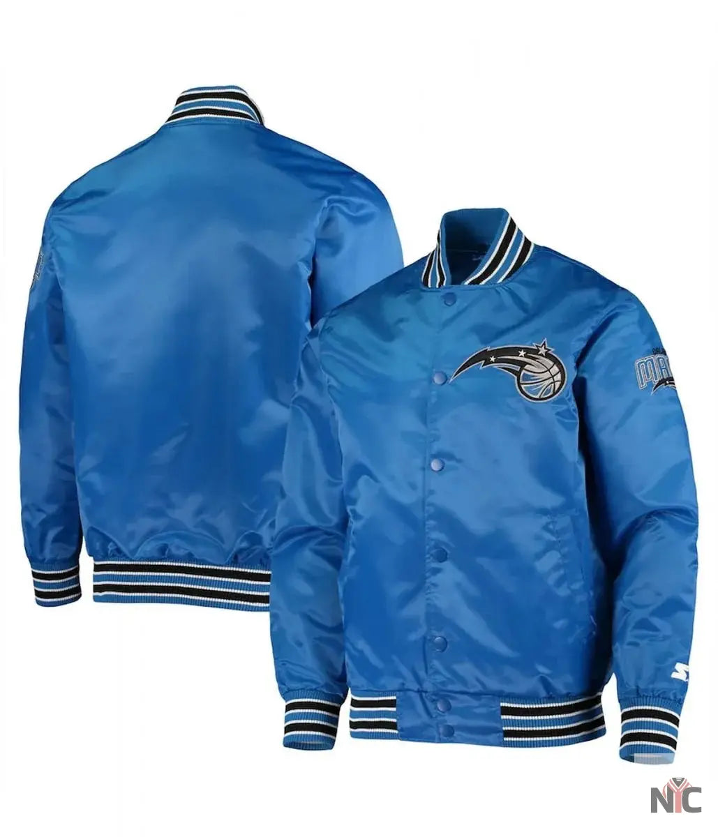 Orlando Magic The Diamond Classic Blue Bomber Jacket Clanton Jacket