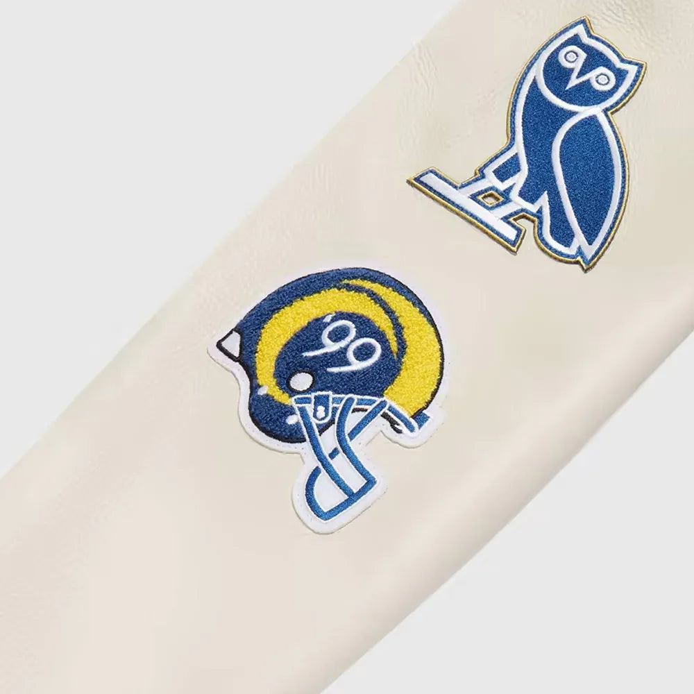 Ovo X Nfl Los Angeles Rams Varsity Jacket WorthVee