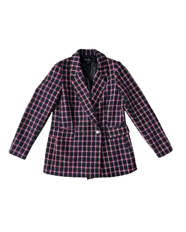 Owning Manhattan S02 Chloe Tucker Black Tweed Blazer WorthVee