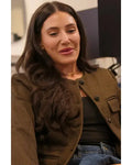 Owning Manhattan S02 Chloe Tucker Brown Checkered Jacket WorthVee