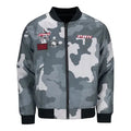PBR Camo Bomber Jacket - Silver and White WorthVee