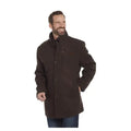 PBR Wool Faux Leather Trim Jacket - Brown WorthVee