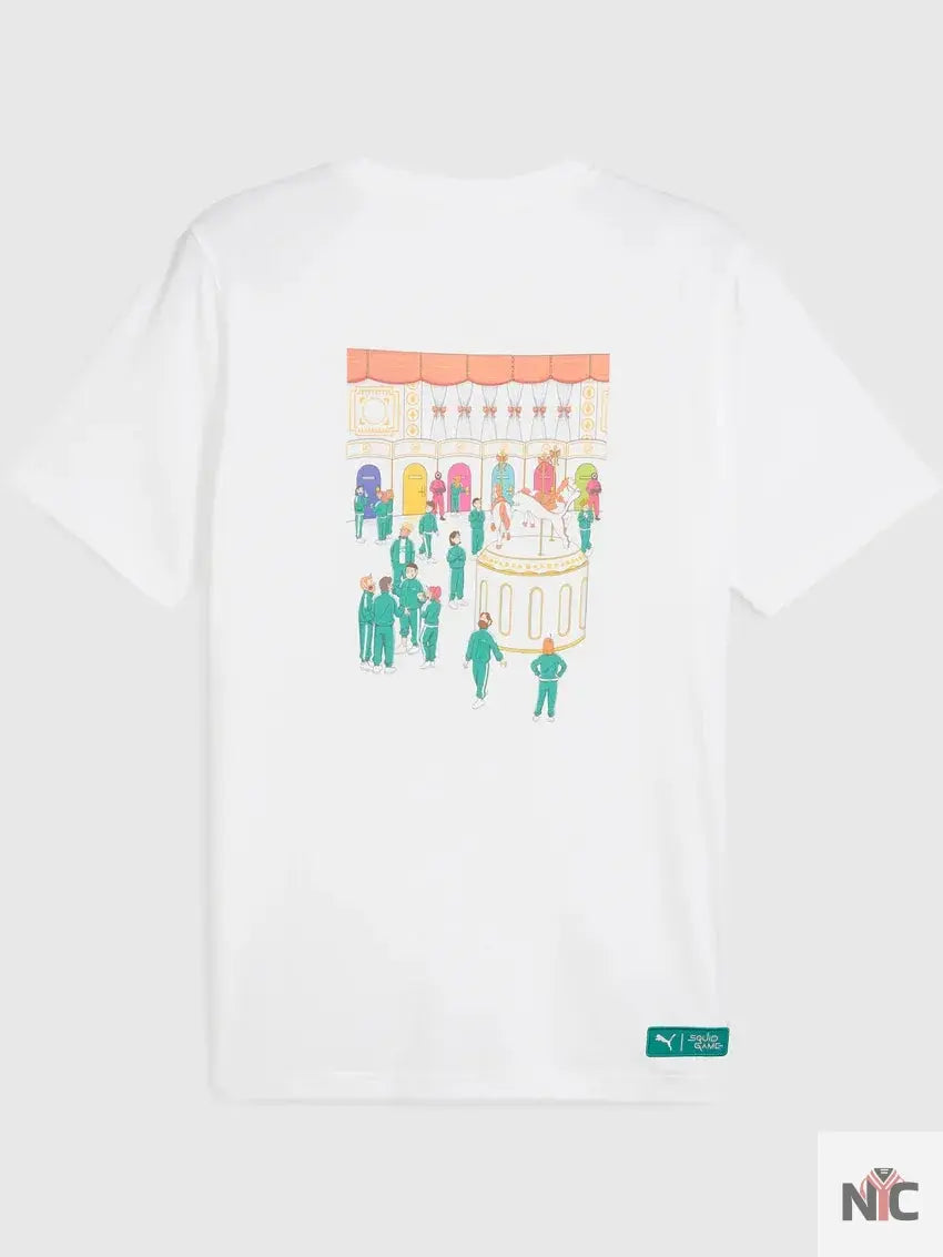 PUMA x Squid Game Graphic White T-Shirt Clanton Jacket