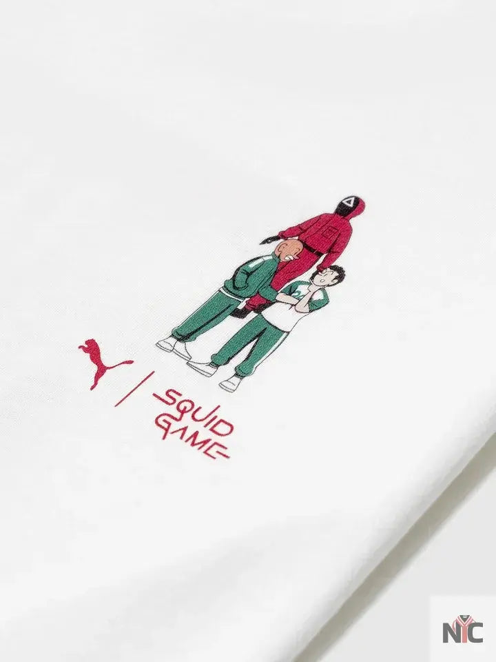 PUMA x Squid Game Graphic White T-Shirt Clanton Jacket