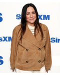 Pamela Adlon SiriusXM Studios 2025 Brown Jacket Clanton Jacket