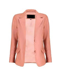 Pastel Pink Leather Blazer WorthVee