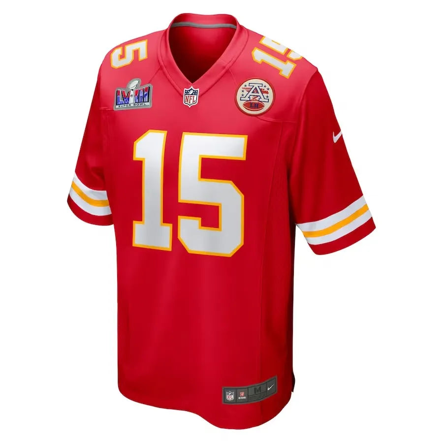 Patrick Mahomes Red Kansas City Chiefs Super Bowl LVIII Game Jersey