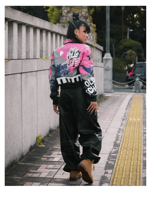 Pelle Pelle Women’s 50 Years Of Hip Hop Leather Jacket