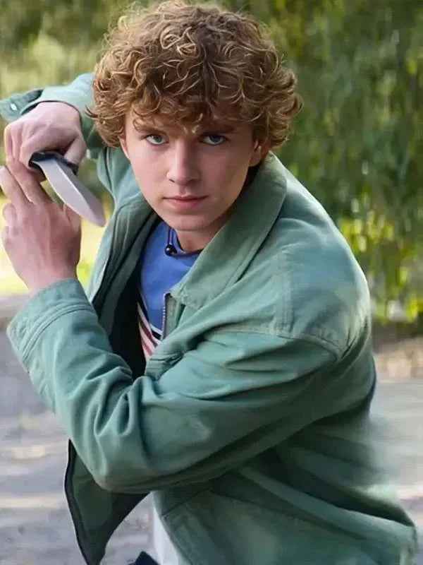 Percy Jackson and the Olympians Walker Scobell Green Jacket Clanton Jacket
