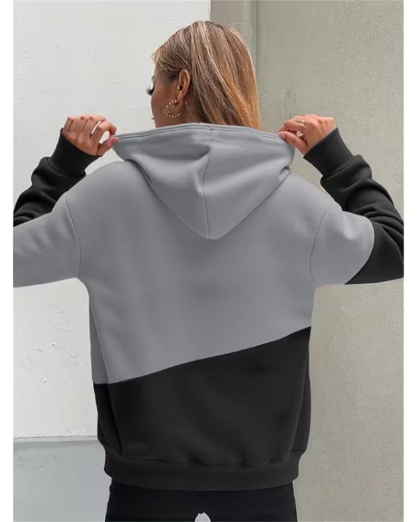 Perfectly Imperfect Two-Tone Hoodie