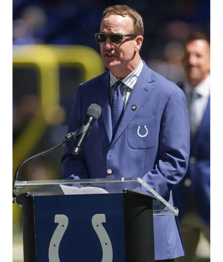 Peyton Manning Miami Dolphins v Indianapolis Colts Blazer USA Jackets