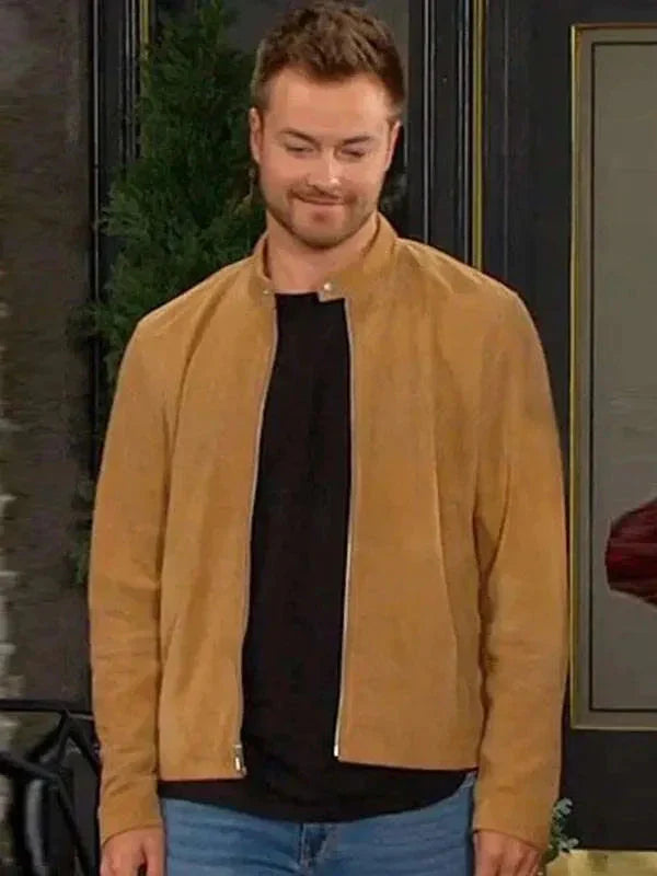 Peyton Meyer Days of Our Lives Brown Jacket Clanton Jacket