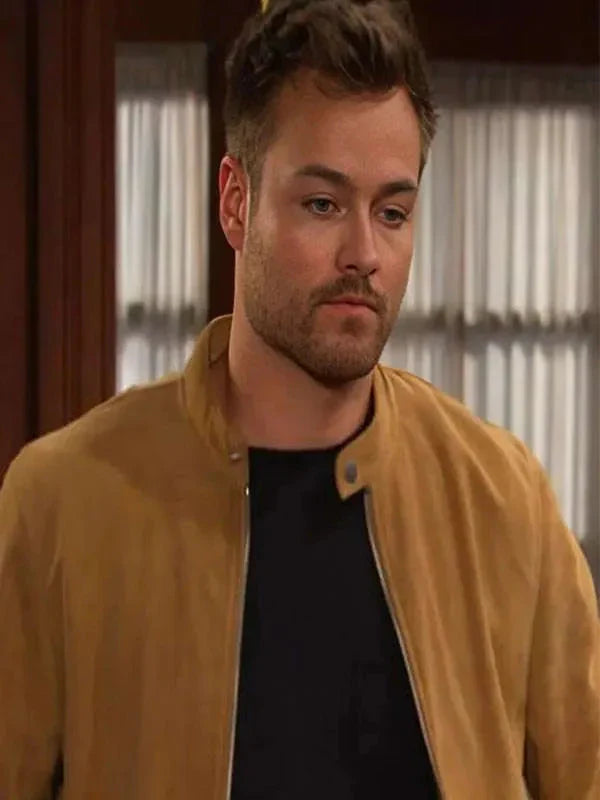 Peyton Meyer Days of Our Lives Brown Jacket Clanton Jacket
